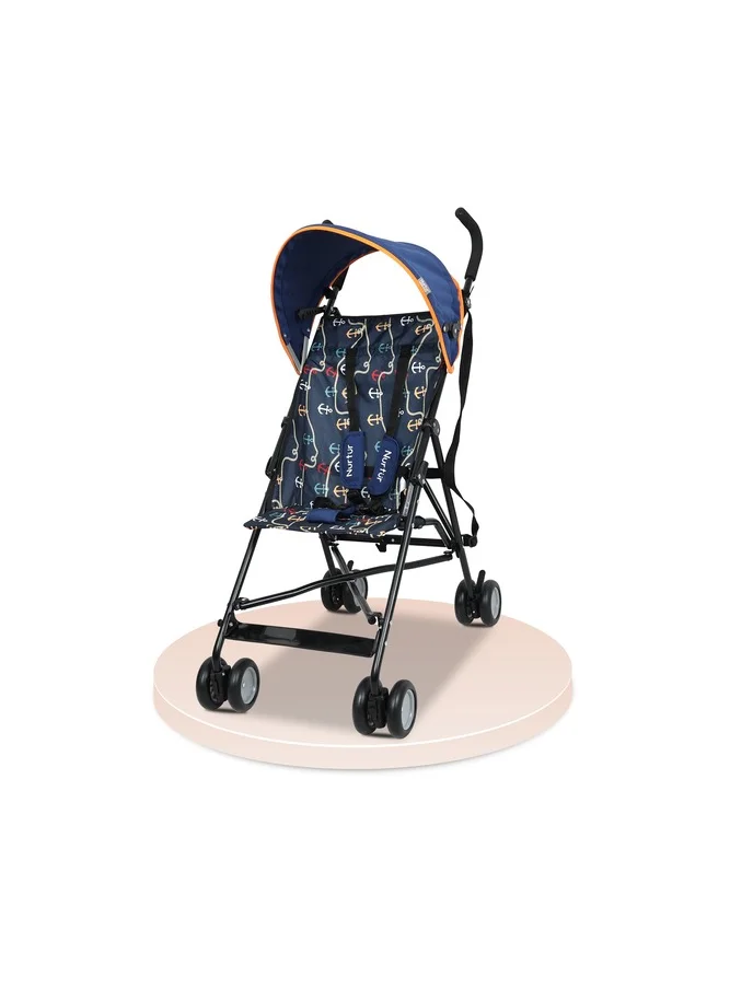 نورتر Baby Rex Convenience Lightweight Buggy Stroller With Compact Fold, Canopy Shoulder Strap, 6 To 36 Months, Upto 15 Kg, Multicolour