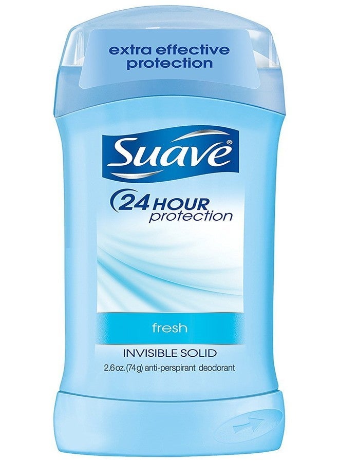 Suave 24 Hour Protection Invisible Solid Deodorant for Women, Fresh - 2.6 oz - 4 pk - Image 1