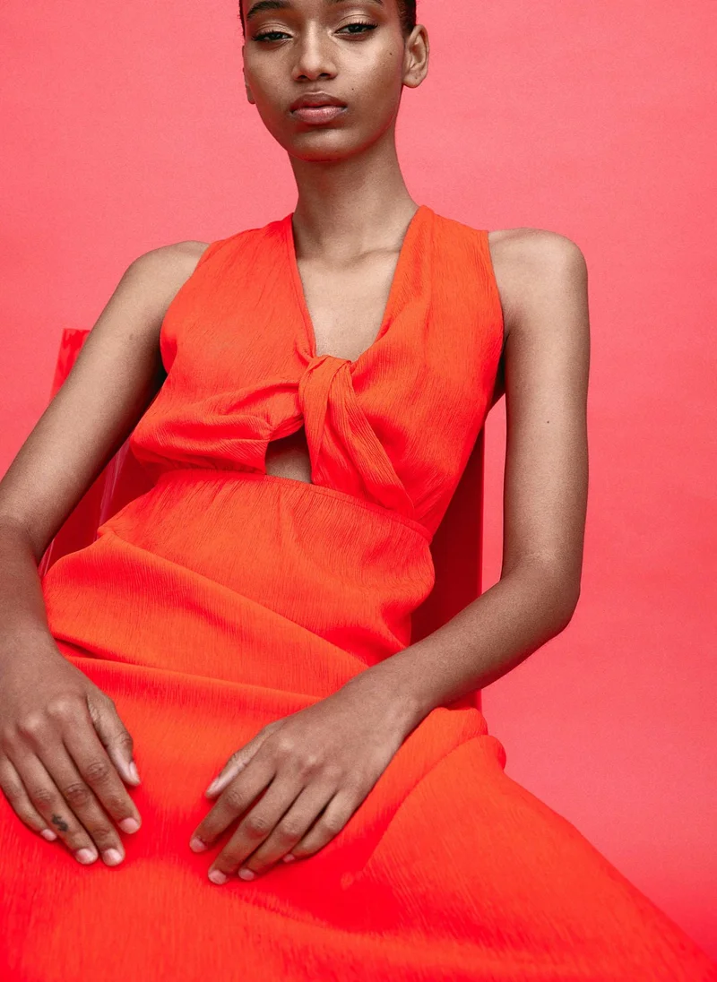 H&M Halterneck Linen Dress