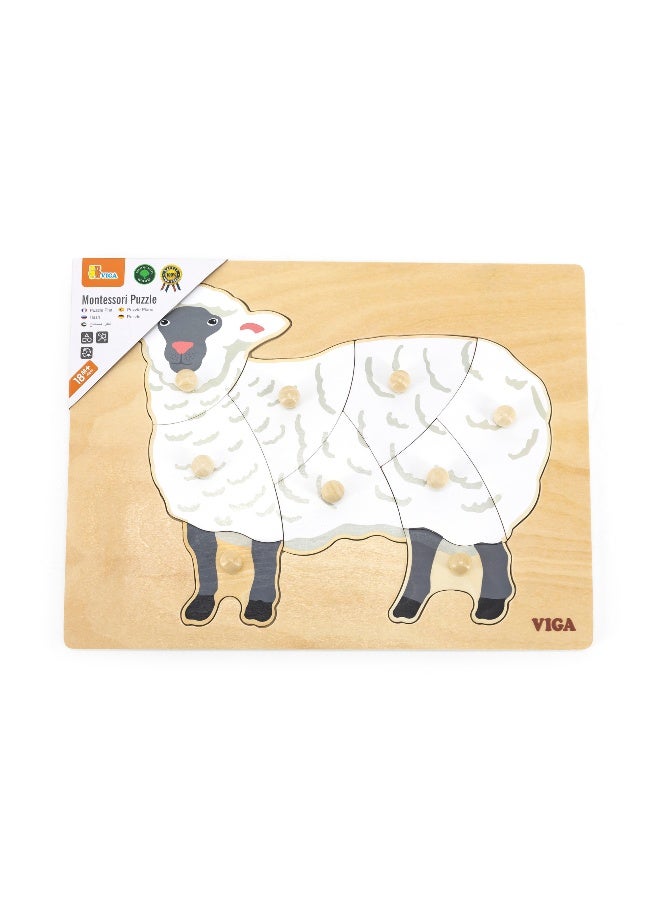 Viga Montessori Puzzle Sheep - Image 5