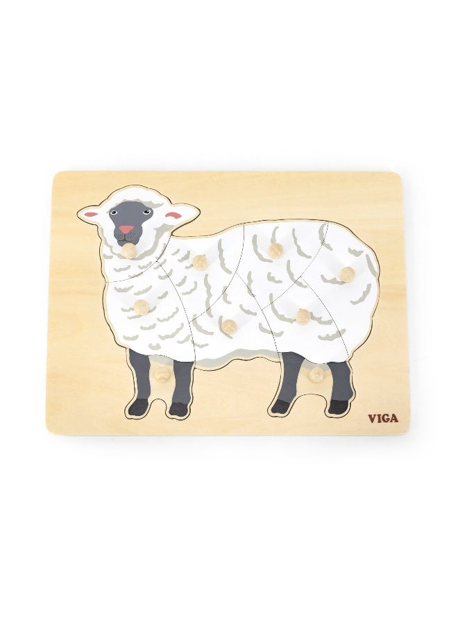 Viga Montessori Puzzle Sheep - Image 1