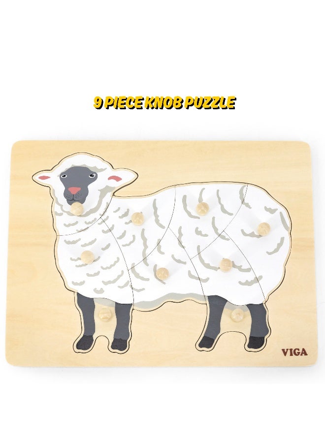 Viga Montessori Puzzle Sheep - Image 2