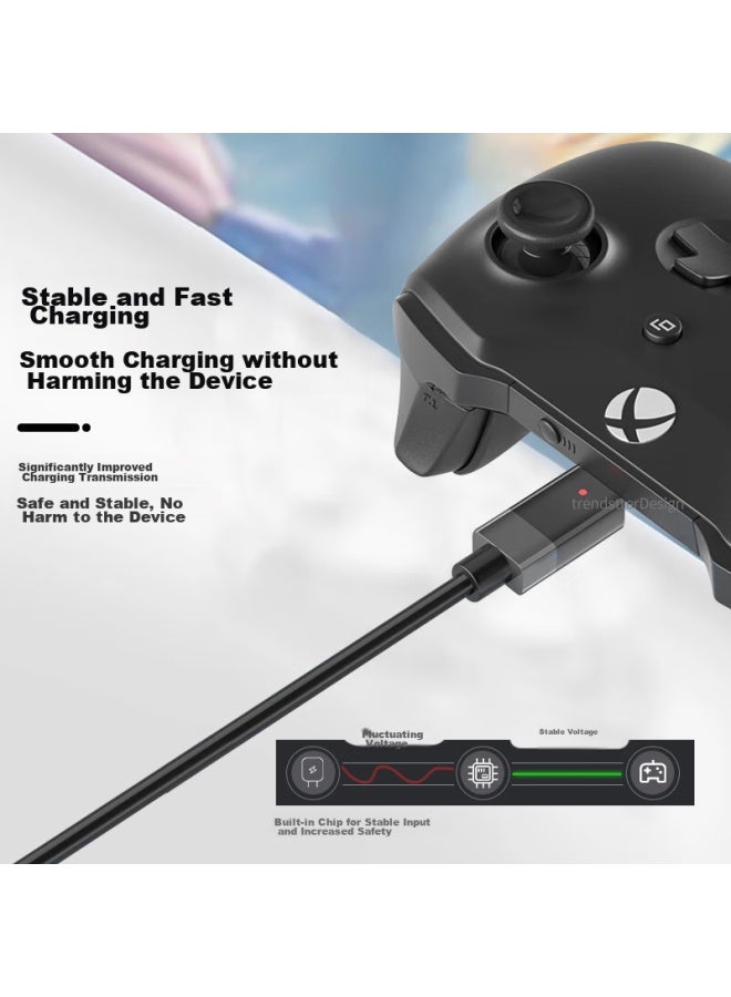 trendsetter Wireless Controller Cable For Xbox One S, Ps4 Charging Cable, Windows Phone Android Connection Cable, Microsoft Pc Charging Adapter Cable, Micro Usb To Android Interface - Image 4