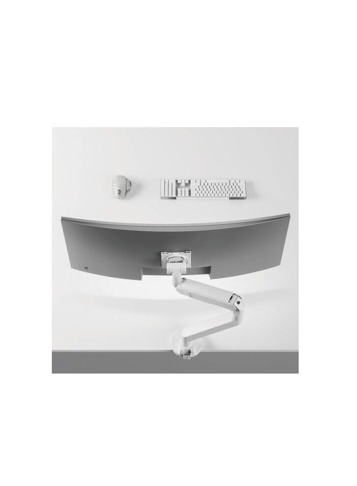 نيوستار ذراع حامل الشاشة Newstar 91-LDT92C012، يناسب شاشات من 24" إلى 57"، بسعة تحمل قصوى للوزن تصل إلى 27 كجم، لوحة VESA قابلة للفصل، آلية توتر نابضة مدمجة، توقف دوران بزاوية 180°، أبيض | 91-LDT92C012 - Image 3