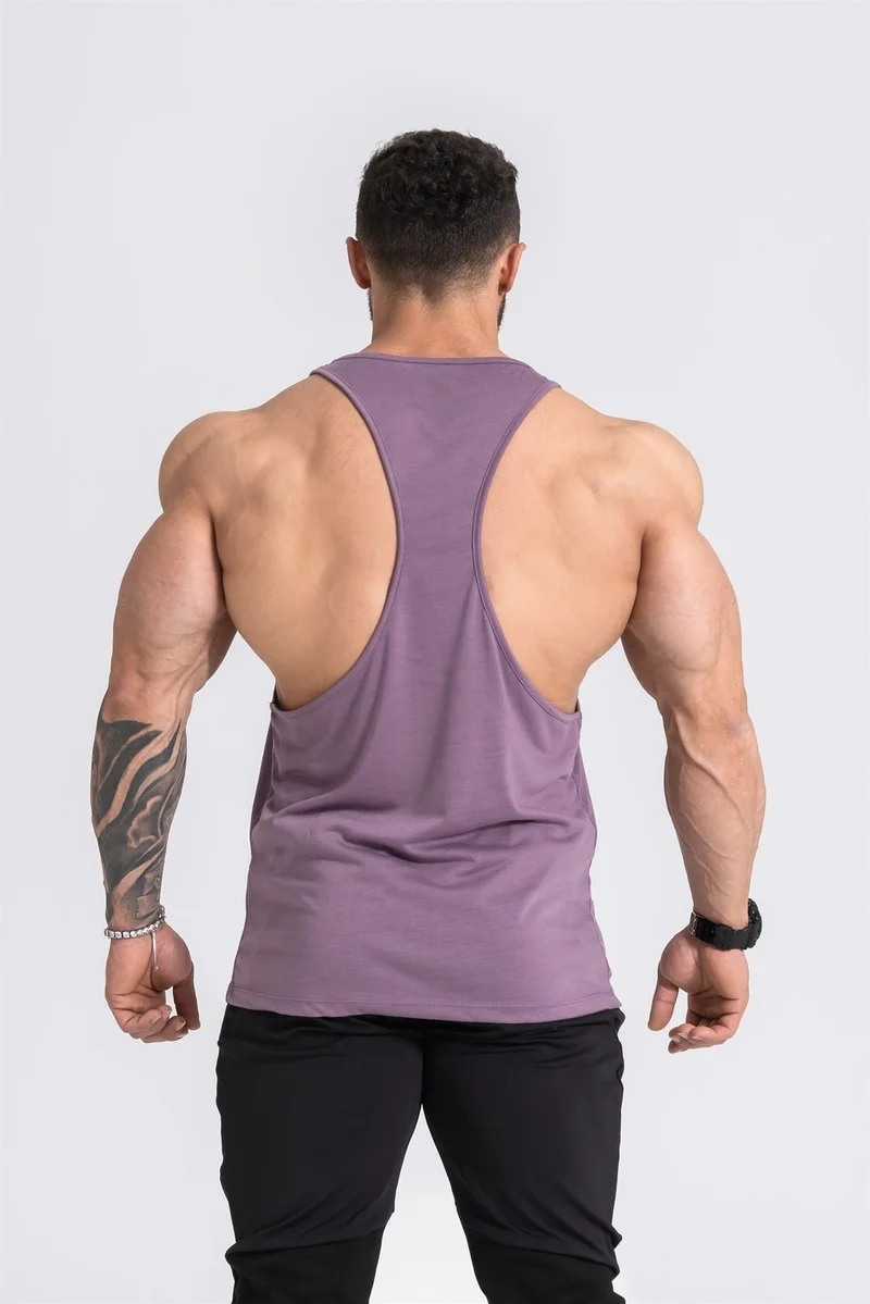 Gymwolves Men's Sports Tank Top Thin Strap | Stringer | Workout Tanktop |