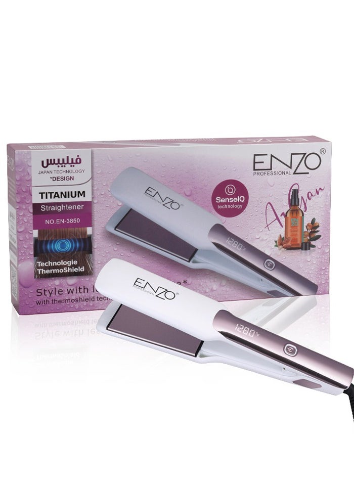 ENZO Professional - ENZO EN-3850 Hair Stylist Hairdressing Salon Flat Iron Electric Fast Digital Luxury Magic Private Label Hair Straightener - Image 1
