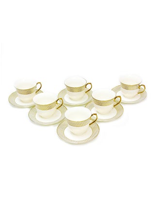12pcs Teacup And Saucer Set - 250ml Cups and 14.5cm Saucers - pzsku/Z1564719DAEA67387CB7EZ/45/_/1724916870/0e798c7c-80c2-4bb2-bb15-ce870d98bbd7