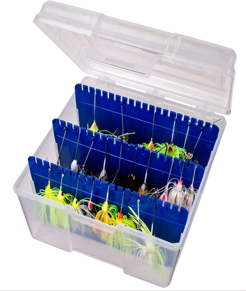 Flambeau Outdoors 00330 Medium Spinnerbait Box, Fishing Bait and Lure Organizer, Clear - Image 4