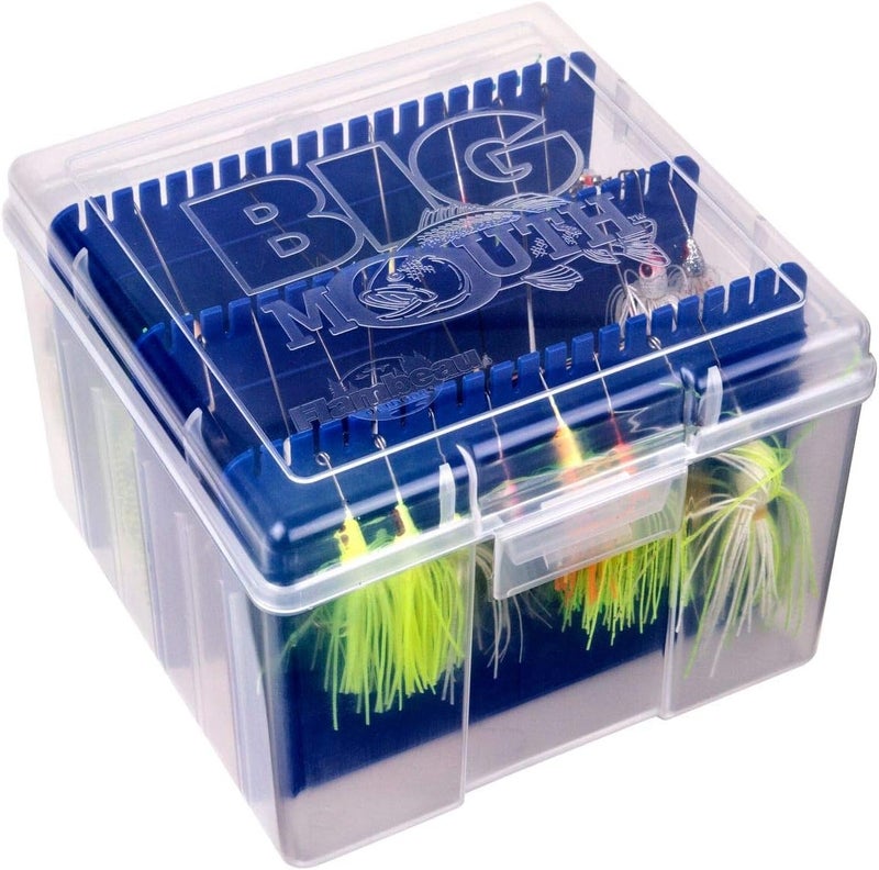 Flambeau Outdoors 00330 Medium Spinnerbait Box, Fishing Bait and Lure Organizer, Clear - Image 1
