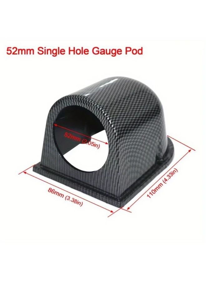 Black 52mm Universal One Hole Gauge Pod Holder Tool Free Dashboard Mount - Image 2