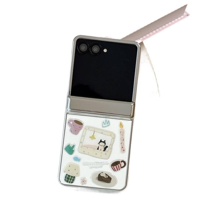 Protective Case | Pink Acrylic | Shockproof Cover for Samsung Galaxy Z Flip 7 - Image 5