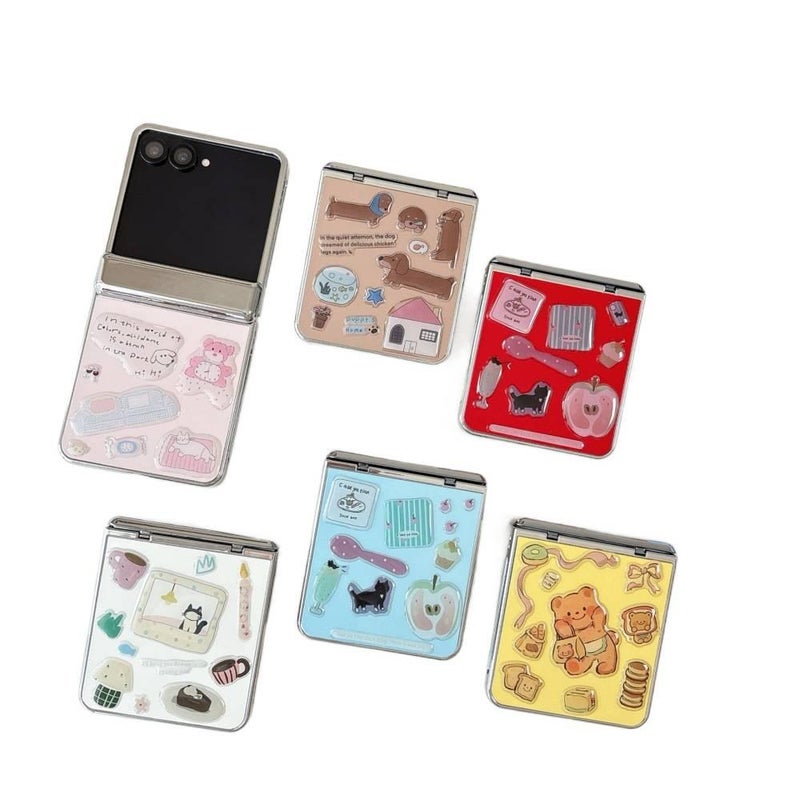 Protective Case | Pink Acrylic | Shockproof Cover for Samsung Galaxy Z Flip 7 - Image 2