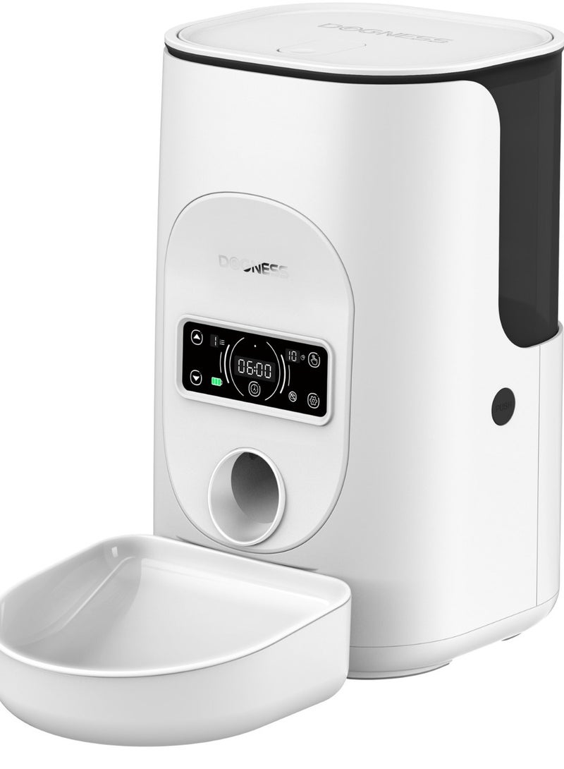 DOGNESS Rover Automatic Food Feeder For Pets White - Image 1