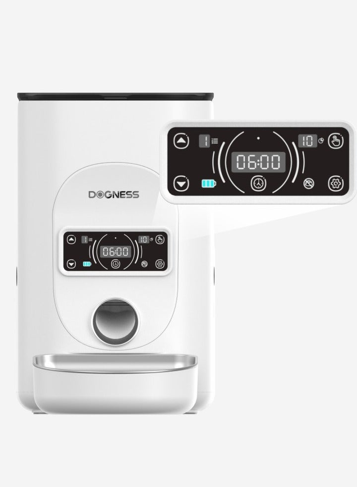 DOGNESS Rover Automatic Food Feeder For Pets White - Image 2