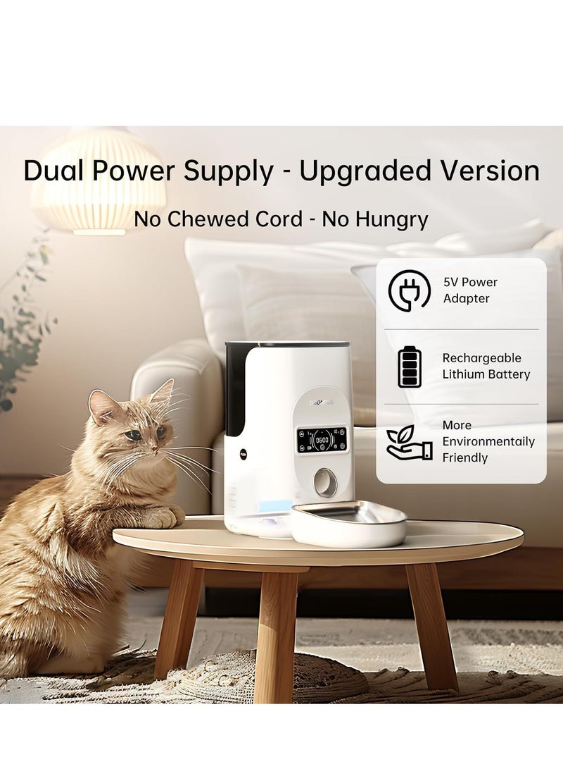 DOGNESS Rover Automatic Food Feeder For Pets White - Image 4