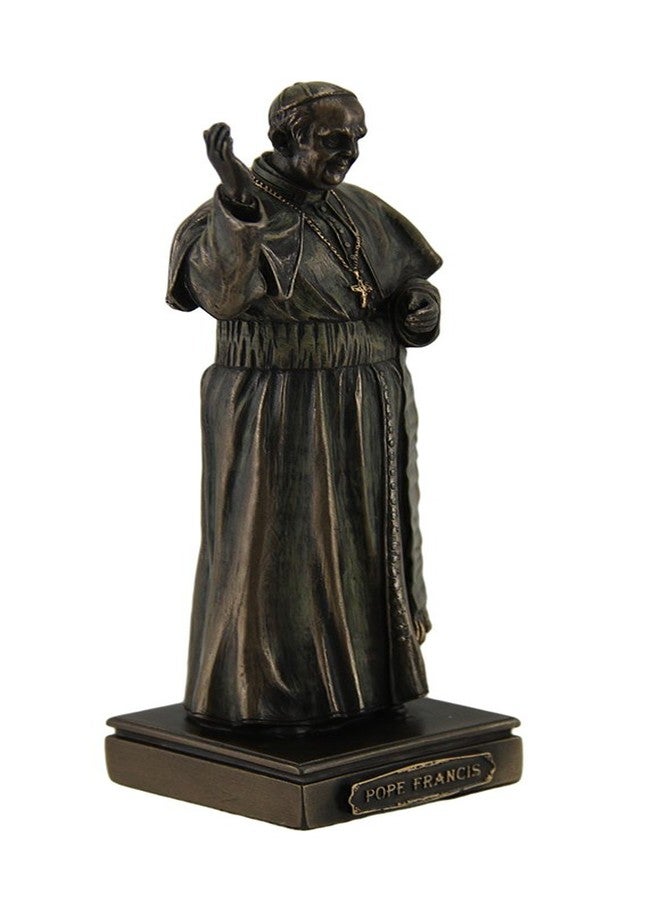 Zeckos Pope Francis Bishop of Rome Decorative Bronzed Statue - Image 2
