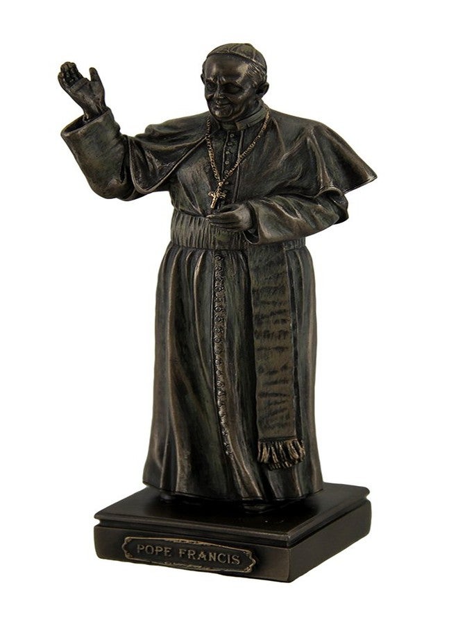 Zeckos Pope Francis Bishop of Rome Decorative Bronzed Statue - Image 1