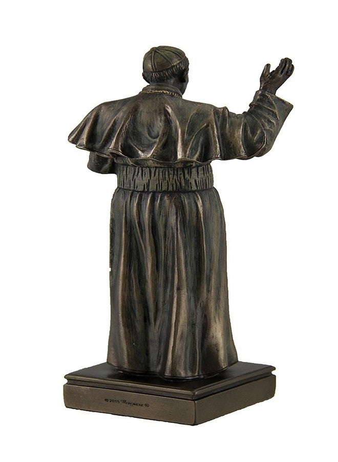 Zeckos Pope Francis Bishop of Rome Decorative Bronzed Statue - Image 3