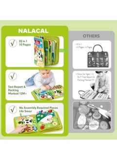 KASTWAVE Toddler Busy Board, Busy Book for Toddler, Montessori Busy Board, Educational Learning Sensory Busy Book, 20 in 1 Quiet Activity Book with Life Skills, Cognition, Sorting, Matching, Preschool Learning  - Image 5