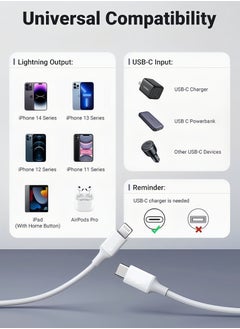 Lesha iPhone Charger Cable 1M/2M[MFi Certified] USB C to Lightning Cable Fast Charging Power Delivery PD 20W iPhone Cable for iPhone 14/14 Pro/14 Plus/14 Pro Max, iPad Pro, iPhone 8-13 All Series  - Image 3