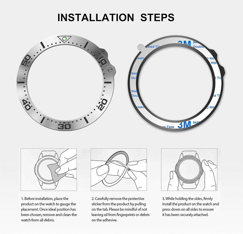 BaiHui Stainless Steel Bezel Ring Compatiable with Garmin Fenix 5X Watch Bezel Ring Adhesive Cover Anti Scratch & Collision Protector for Garmin Watch Accessory (Silver - Not Fit Fenix 5 / 5X Plus) - Image 4