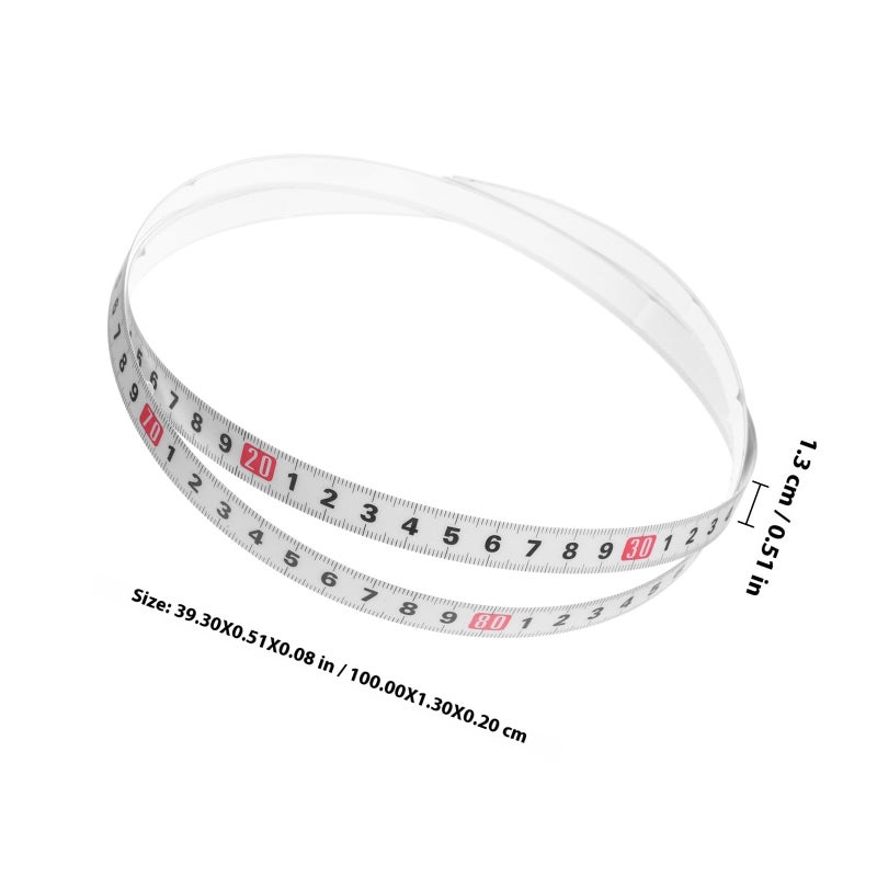 Self Adhesive Tape Measure 1 Meter Sticky Ruler For Woodworking Sewing Table - Image 3