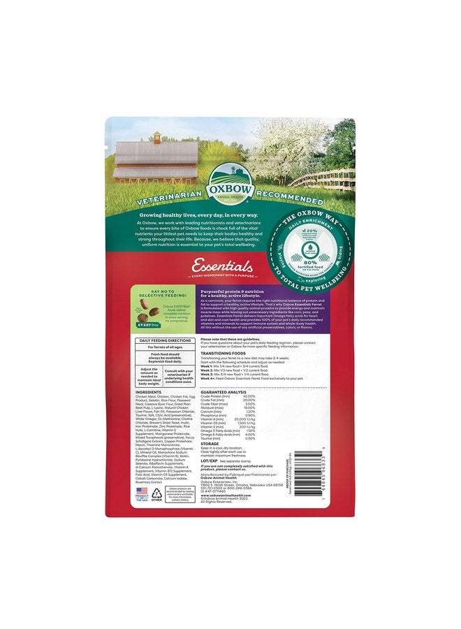 Oxbow Animal Health Essentials Ferret Food - 4 lb - Image 1