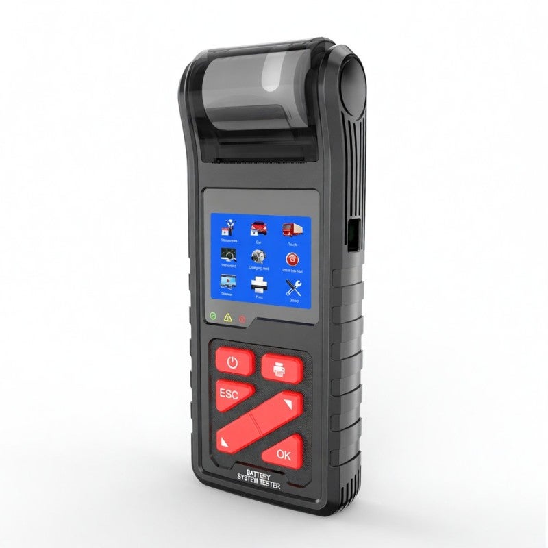 Car Battery Tester: Black ABS Shell, Metal Clamps - Fast Precise Measurement Battery Load Tester for 6V 12V 24V Automotive Lead Acid Batteries - Image 5