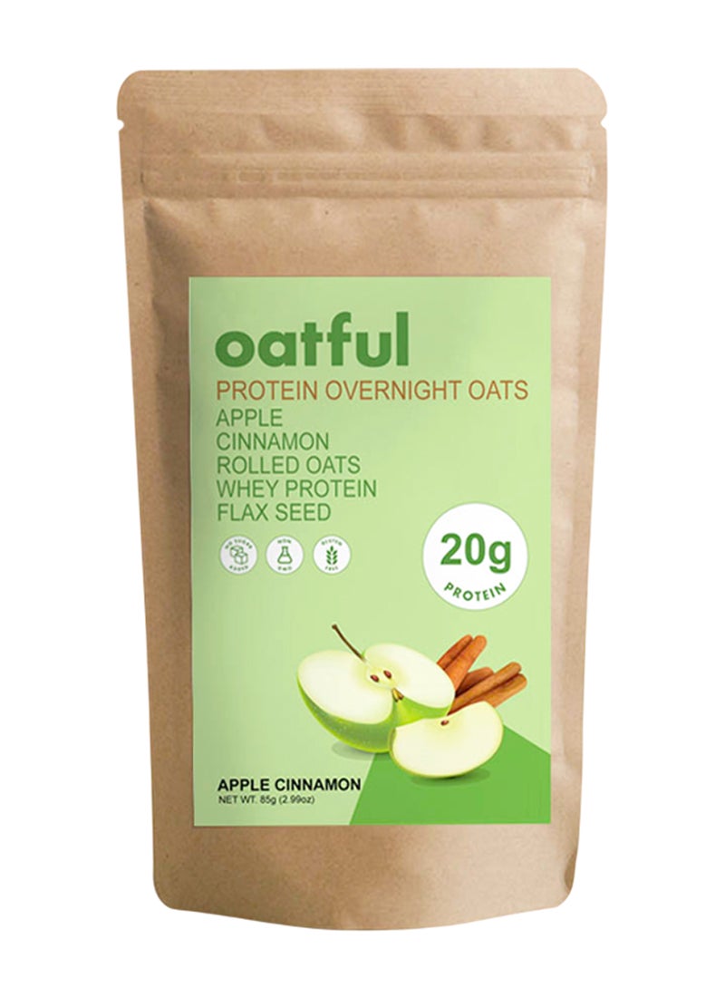 Oatful Apple Cinnamon Protein Overnight Oats Mix 85g - Image 1