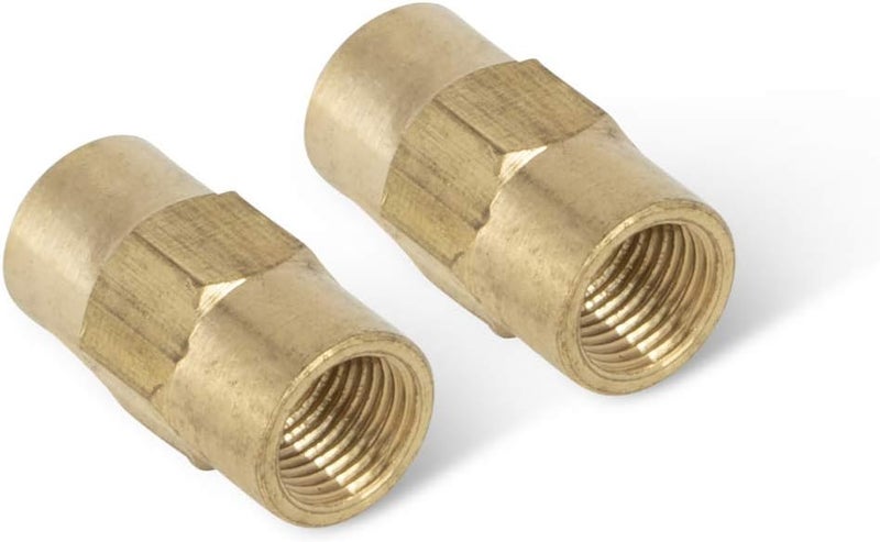 4LIFETIMELINES Brass Brake Line Union, 3/16 (M10x1.0 Inverted), 10 Pack - Image 1