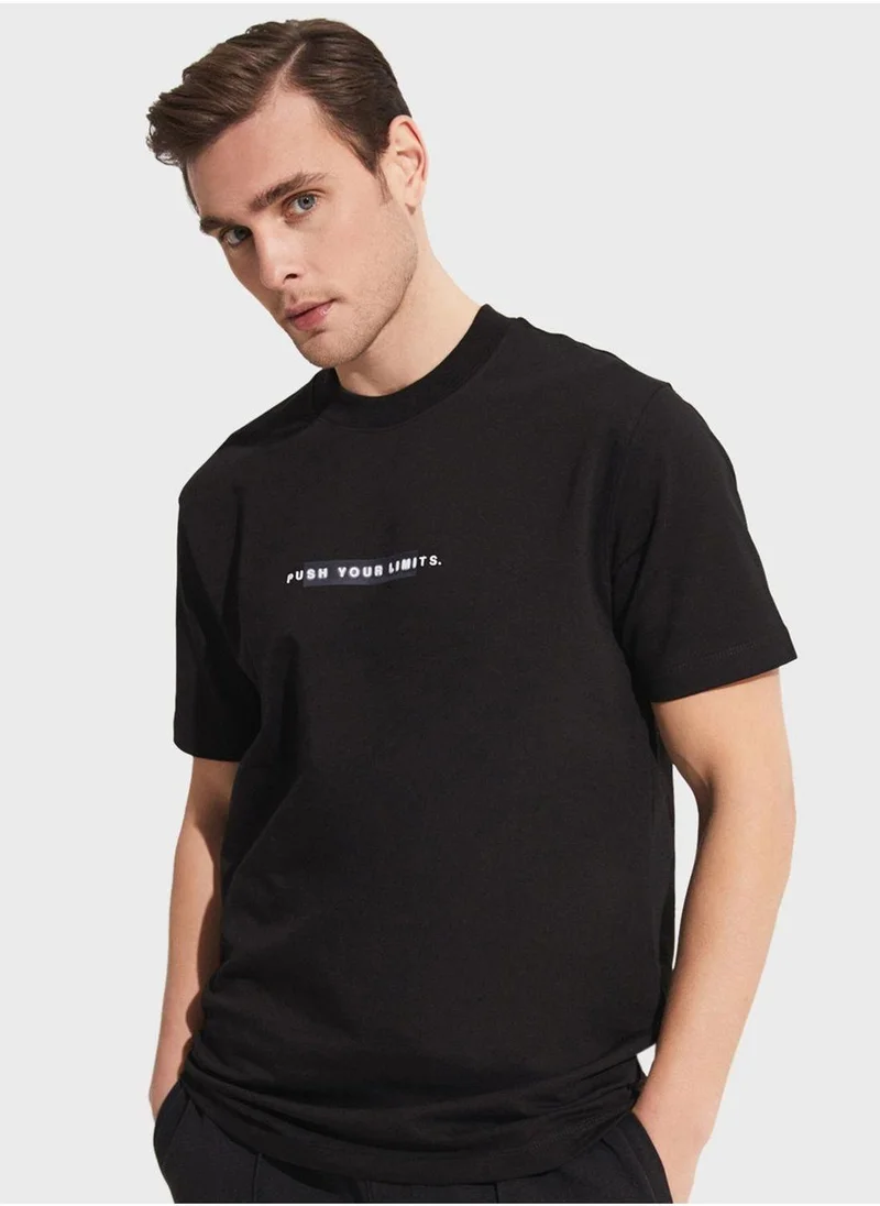 JUNE Printed Crew Neck T-Shirt