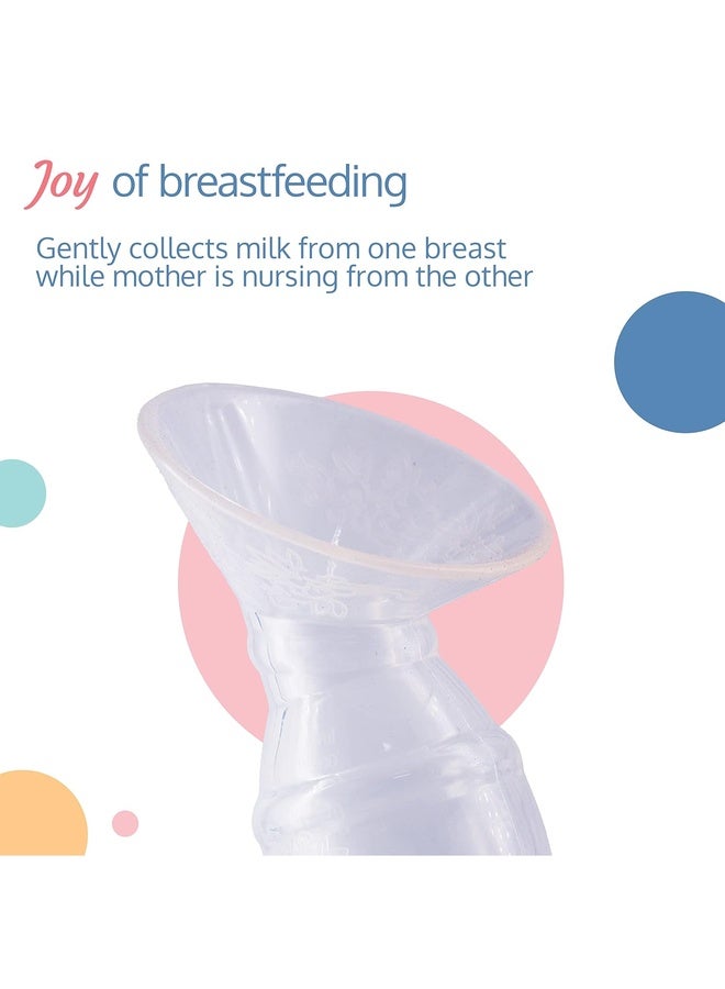 Luvlap Silicone Breast Milk Catcher/Saver, Food Grade, 100% Silicone, 100ml (White) - Image 3