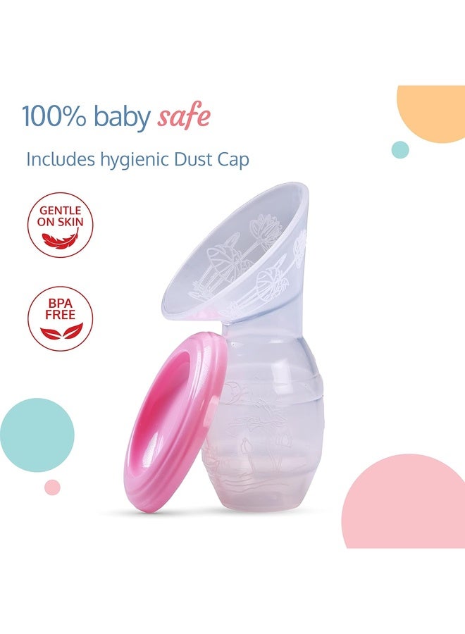 Luvlap Silicone Breast Milk Catcher/Saver, Food Grade, 100% Silicone, 100ml (White) - Image 2