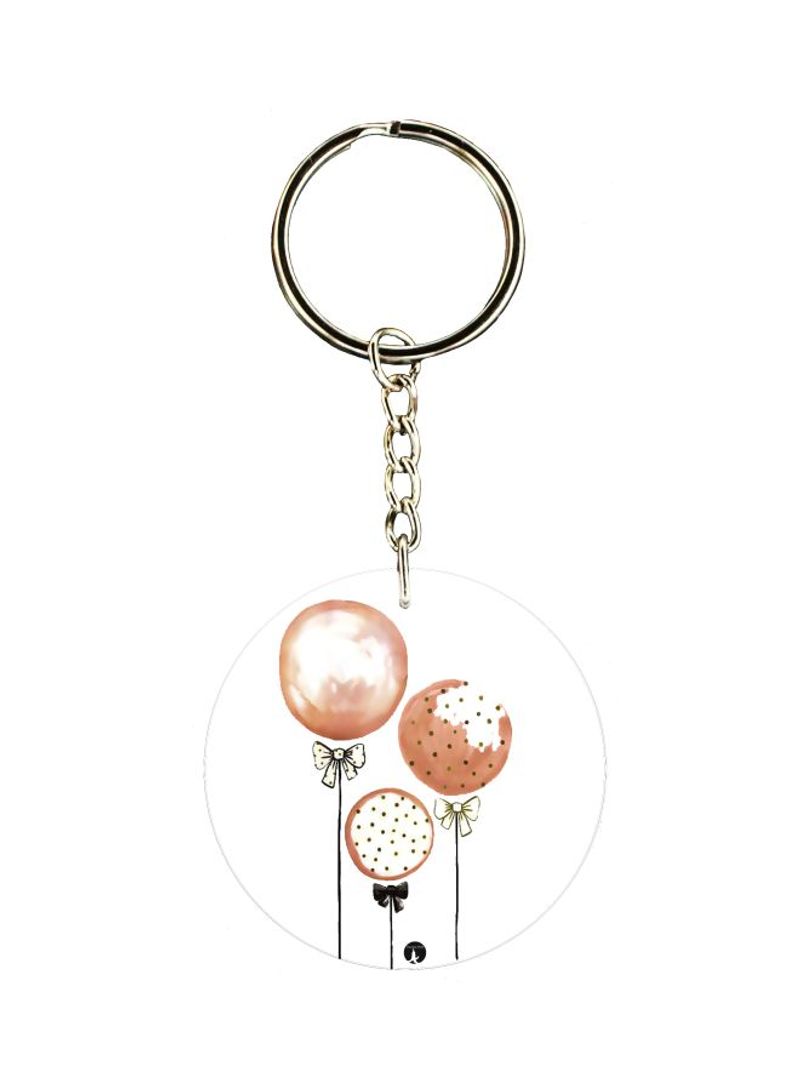 RKN Balloon Printed Single Sided Keychain