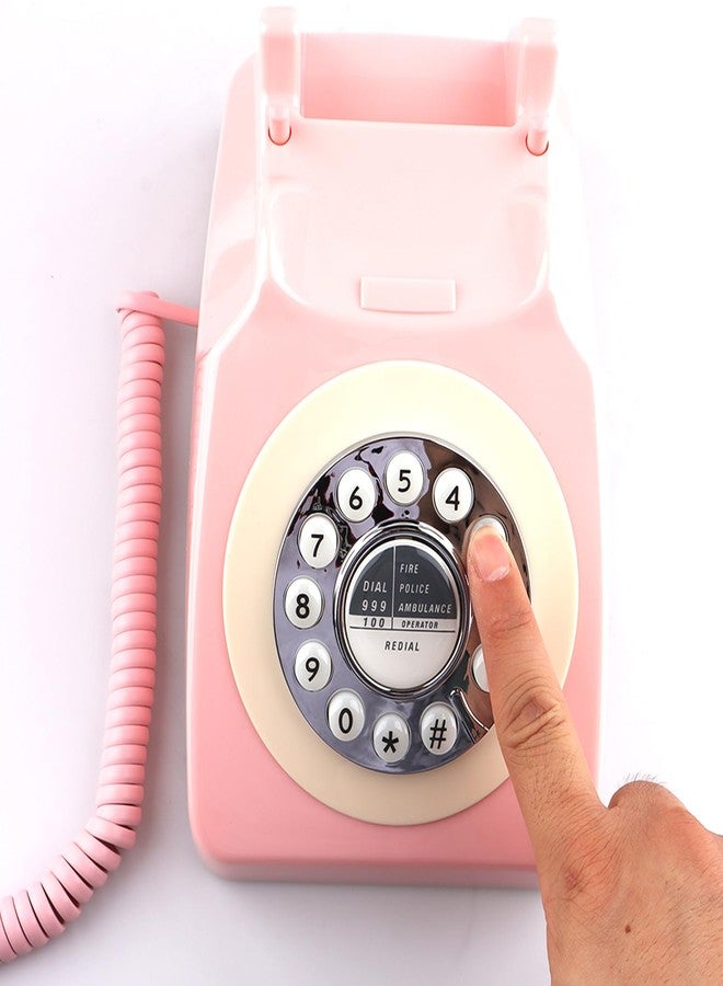 SIXDEFLY Retro Telephone, Classic Landline Telephone Vintage Old Fashioned Corded Telephone with Redial Function,for Home & Office Decor - Image 4