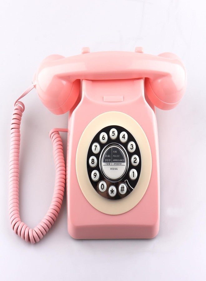 SIXDEFLY Retro Telephone, Classic Landline Telephone Vintage Old Fashioned Corded Telephone with Redial Function,for Home & Office Decor - Image 2