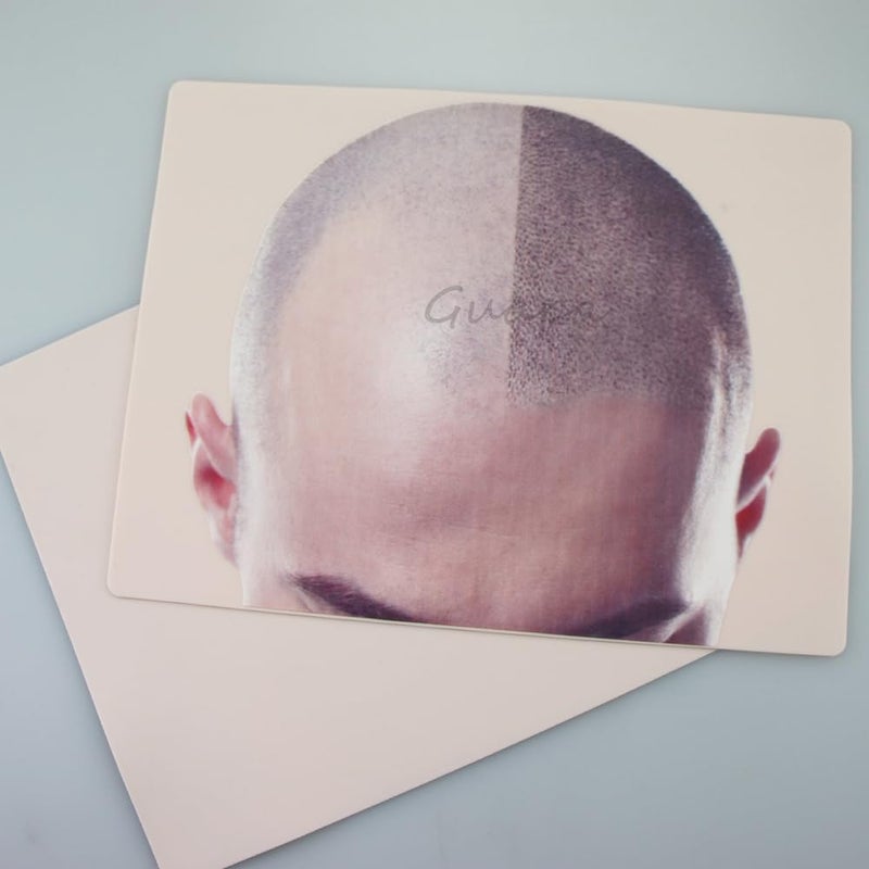 Guapa 2pcs Male and Female Scalp Micropigmentation Practice Skin for Thinning Hair Tattoo and Hair Density Practice Pad (Mix) - Image 1