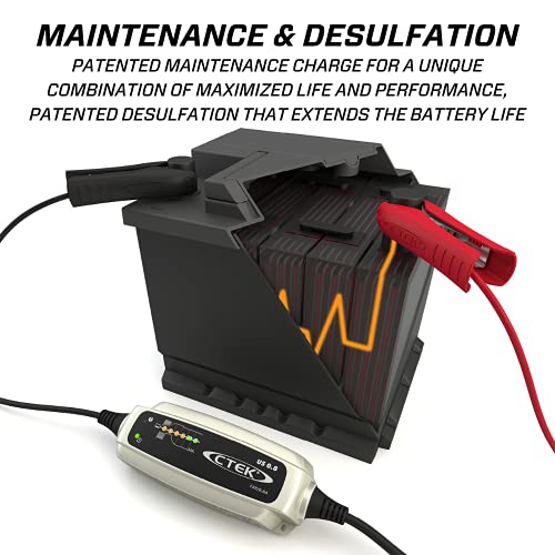 CTEK (56-865) US 0.8 12 Volt Fully Automatic 6 Step Battery Charger,Black - Image 5