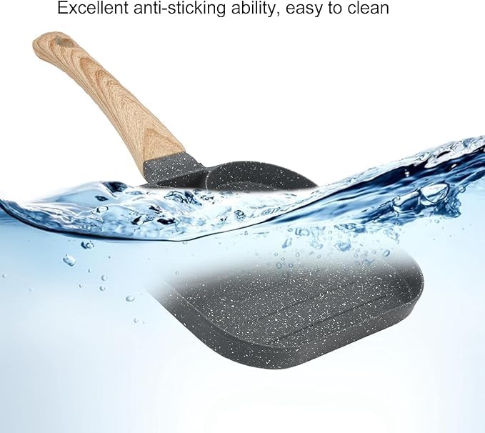 KERFORA 3 in 1 Hole Pan Mini Frying Egg Nonstick Skillet Omelet Pan Suitable Medical Stone Cooker Breakfast Frying Pan - Image 5