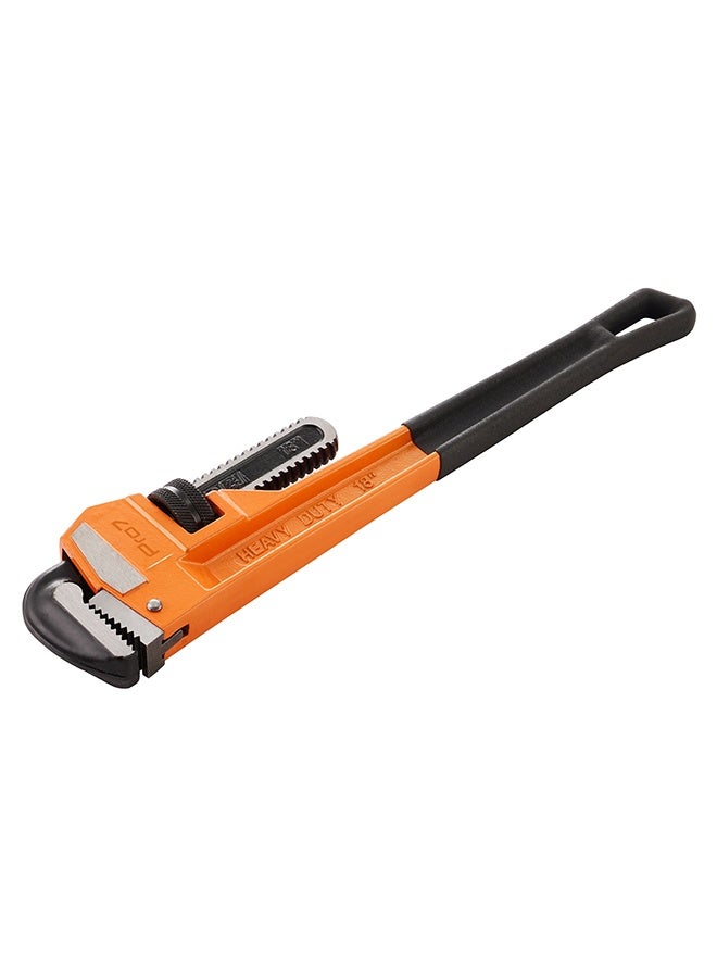 LAWAZIM Pro7 Heavy-Duty 45 Carbon Steel Pipe Wrench - 18inch / 450mm - Adjustable Plumbing Wrench with Serrated Jaws and Non-Slip Handle for Pipe Repairs, Maintenance, Installation, Workshop, Home Use - Image 2