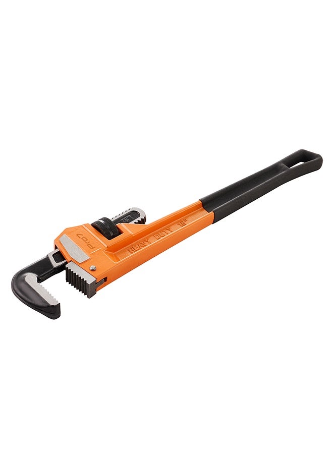 LAWAZIM Pro7 Heavy-Duty 45 Carbon Steel Pipe Wrench - 18inch / 450mm - Adjustable Plumbing Wrench with Serrated Jaws and Non-Slip Handle for Pipe Repairs, Maintenance, Installation, Workshop, Home Use - Image 4
