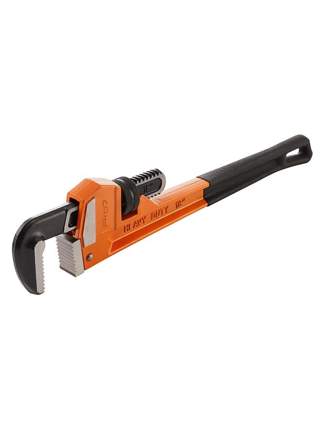 LAWAZIM Pro7 Heavy-Duty 45 Carbon Steel Pipe Wrench - 18inch / 450mm - Adjustable Plumbing Wrench with Serrated Jaws and Non-Slip Handle for Pipe Repairs, Maintenance, Installation, Workshop, Home Use - Image 1