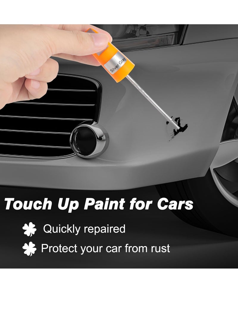 4 Pack Car Scratch Repair Kit - 2 in 1 Touch Up Paint Pen for Deep & Minor Scratches, Easy Car Scratch Remover, Grey Color - Image 3