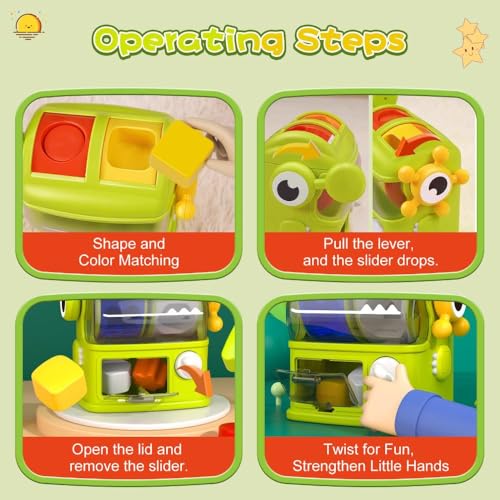 Lurui Baby Blocks Color Shape Sorter Montessori Toys for Toddlers 13 Sensory Toys Preschool Learning Activities Matching Game Educational Toy for Fine Motor Skills Travel Gift for Boys and Girl - Image 5