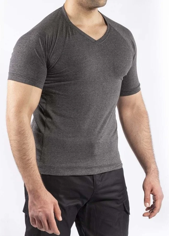فاف وير Tactical Outdoor Casual T-Shirt Men's Short Sleeve Cotton Elastane Flexible Sweat Absorbent TTHIN03