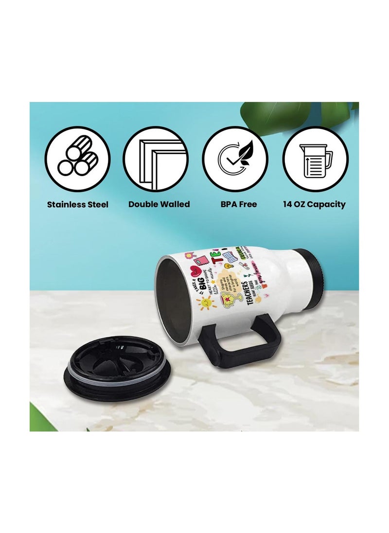 PRINTSHOP4ME - Teachers Appreciation Gift-Stainless Steel Travel Mug World Teachers Day-Teachers Day Gifts-Thank You Teachers Day Gift Idea-Celebrate Teachers Day With This Travel Mug-14 oz - Image 1