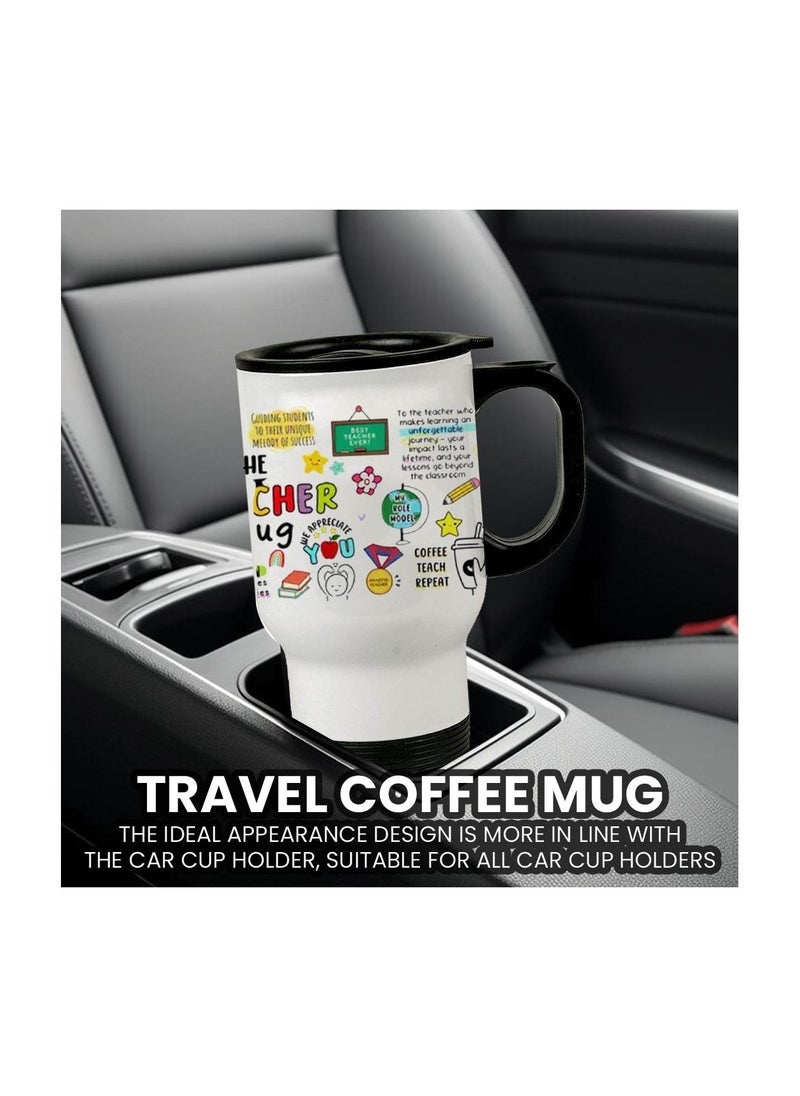 PRINTSHOP4ME - Teachers Appreciation Gift-Stainless Steel Travel Mug World Teachers Day-Teachers Day Gifts-Thank You Teachers Day Gift Idea-Celebrate Teachers Day With This Travel Mug-14 oz - Image 1