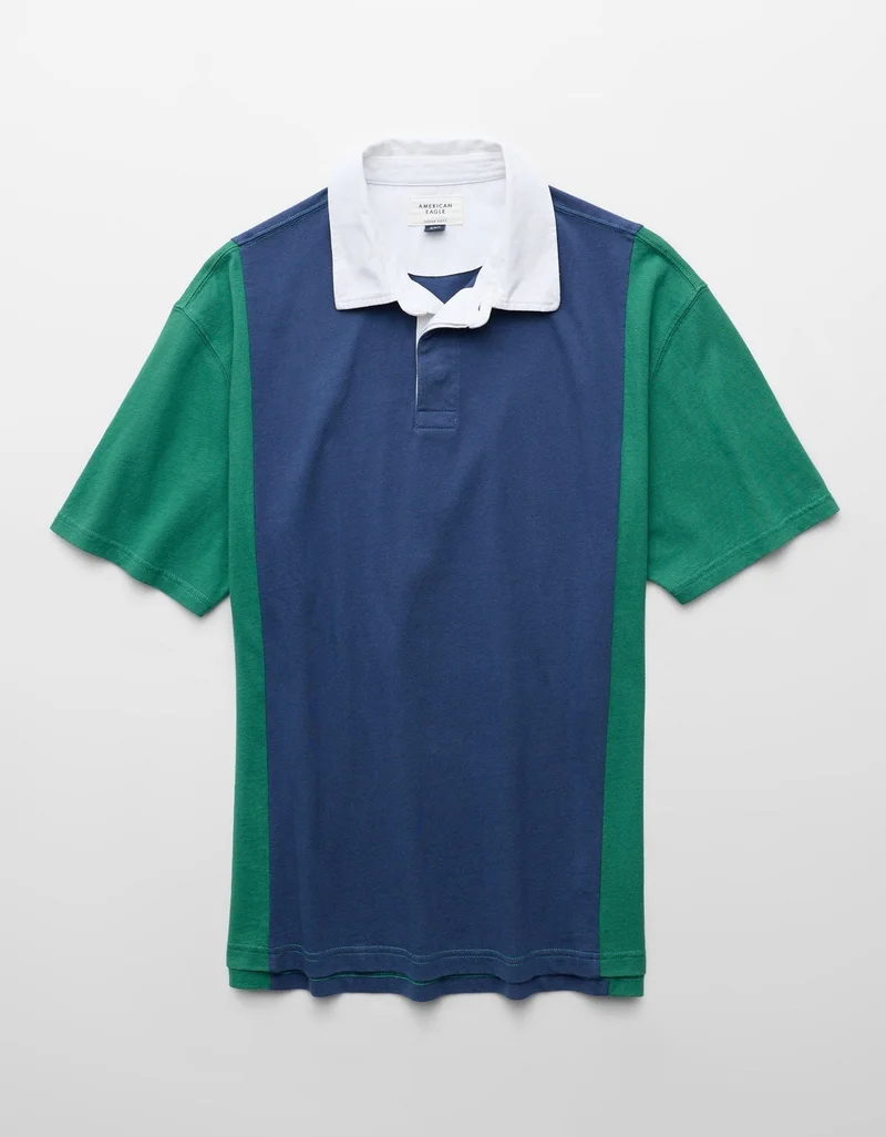 American Eagle  AE Standard Fit Rugby Shirt for Men | Best Price UAE