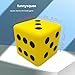 funnysquee 315 Inches Foam Dice Toy A FunFilled Kawaii Dices Educational Toy for Kid Board Game and Learning Sessions Fortunate Yellow - Image 4