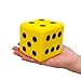 funnysquee 315 Inches Foam Dice Toy A FunFilled Kawaii Dices Educational Toy for Kid Board Game and Learning Sessions Fortunate Yellow - Image 2